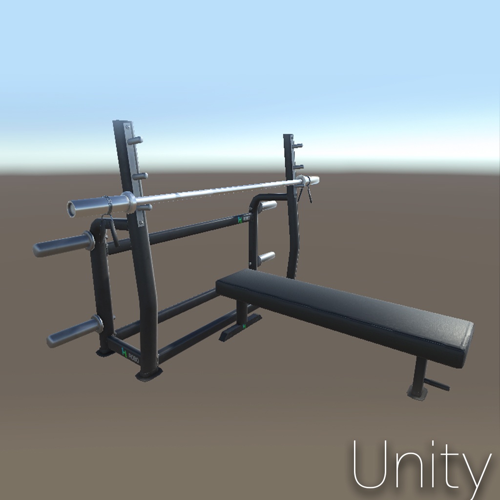 3D Model) GYM Bench press