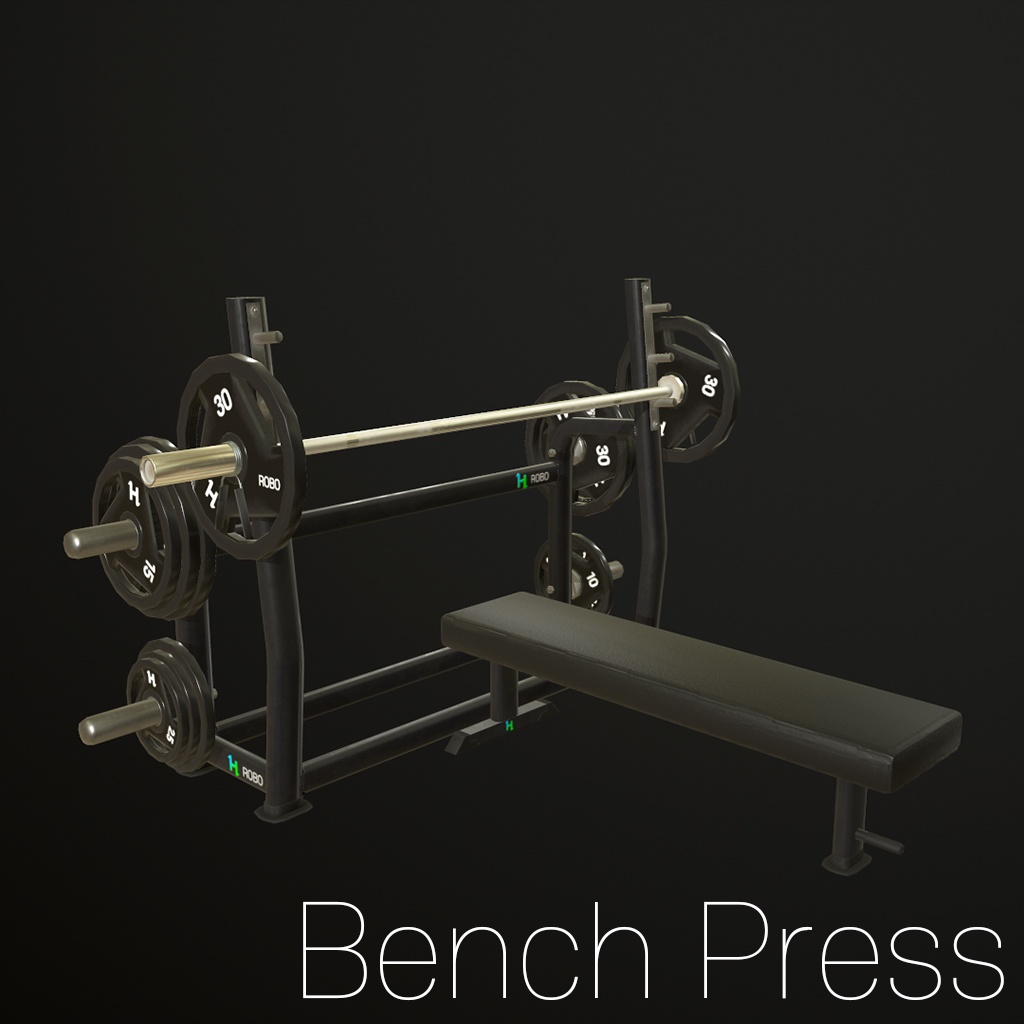3D Model) GYM Bench press