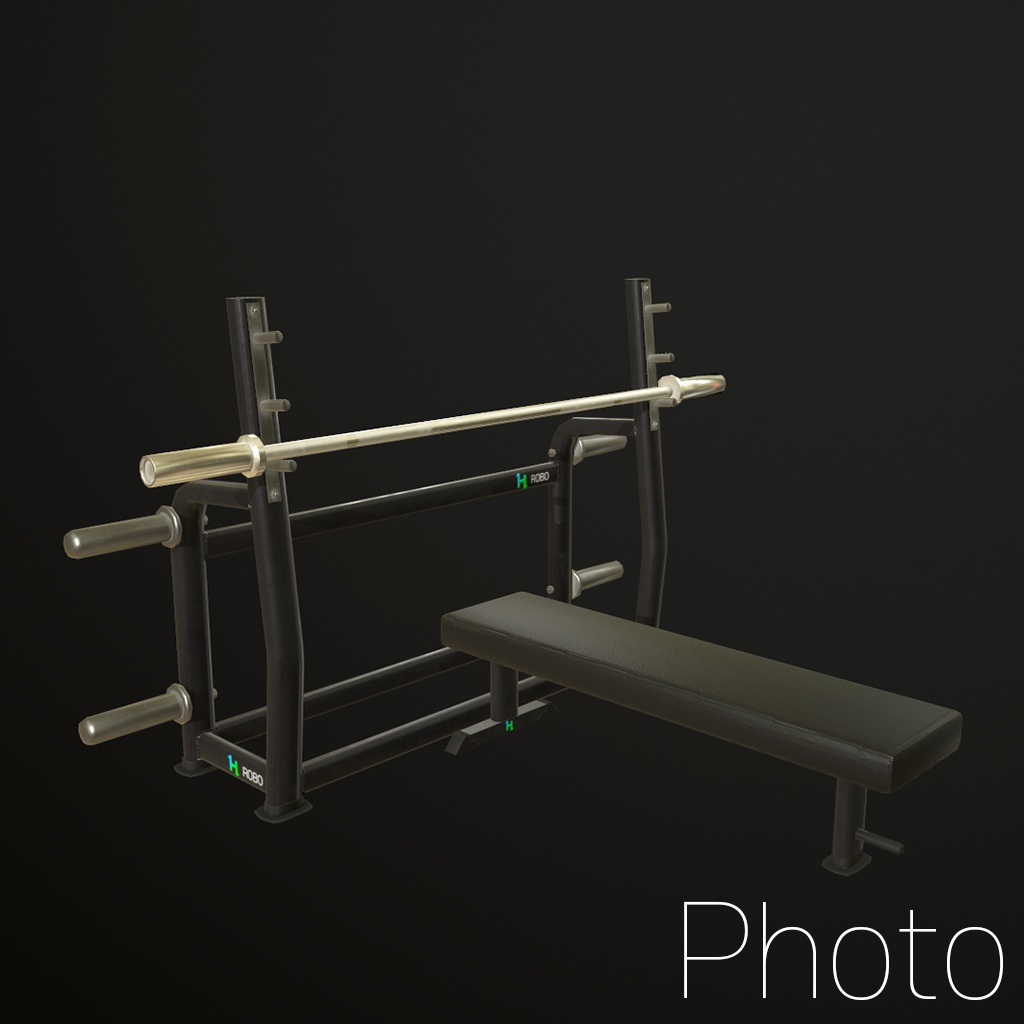 3D Model) GYM Bench press