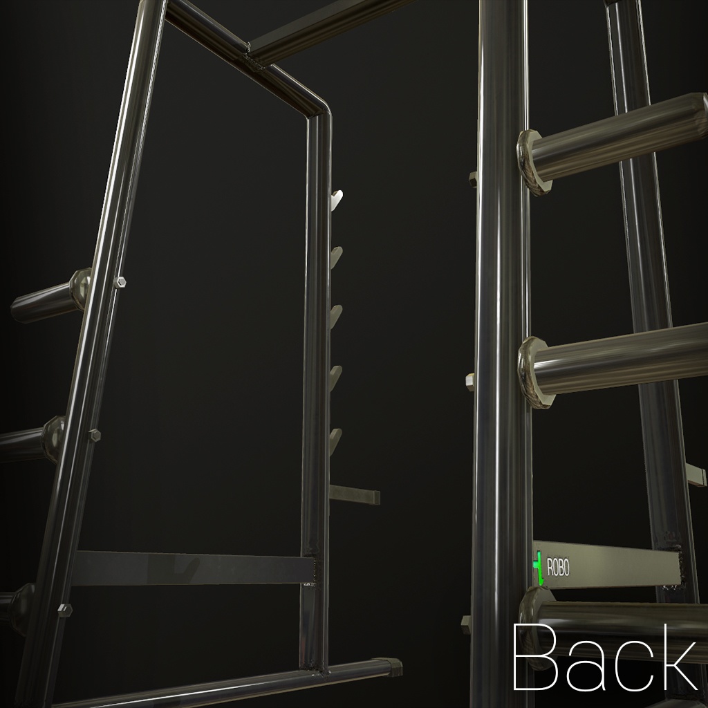 3D Model) GYM Smith Machine