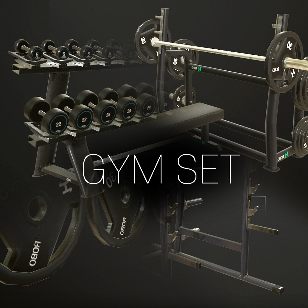 3D Model) GYM Set