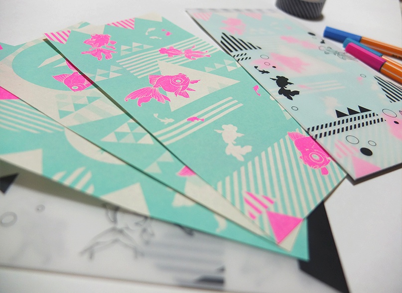 金魚レターセット