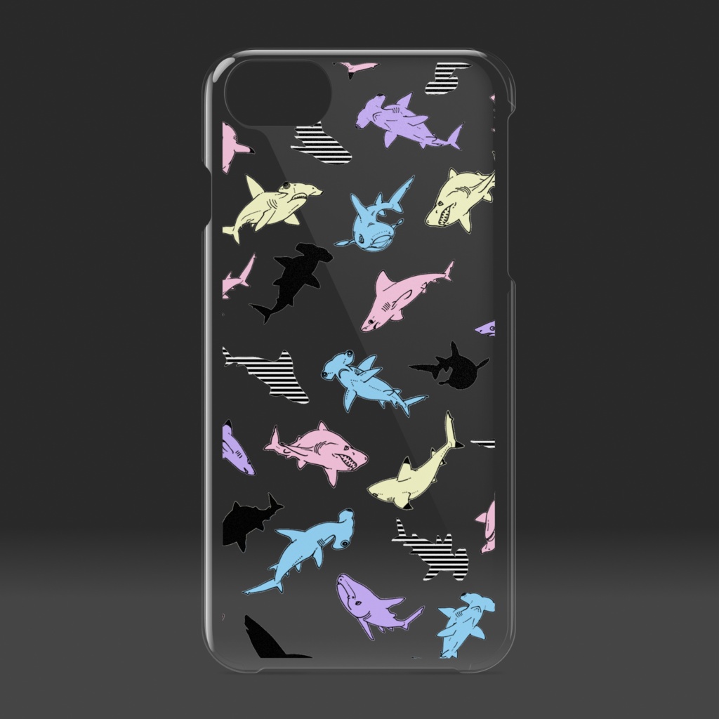すけすけサメiPhoneケース