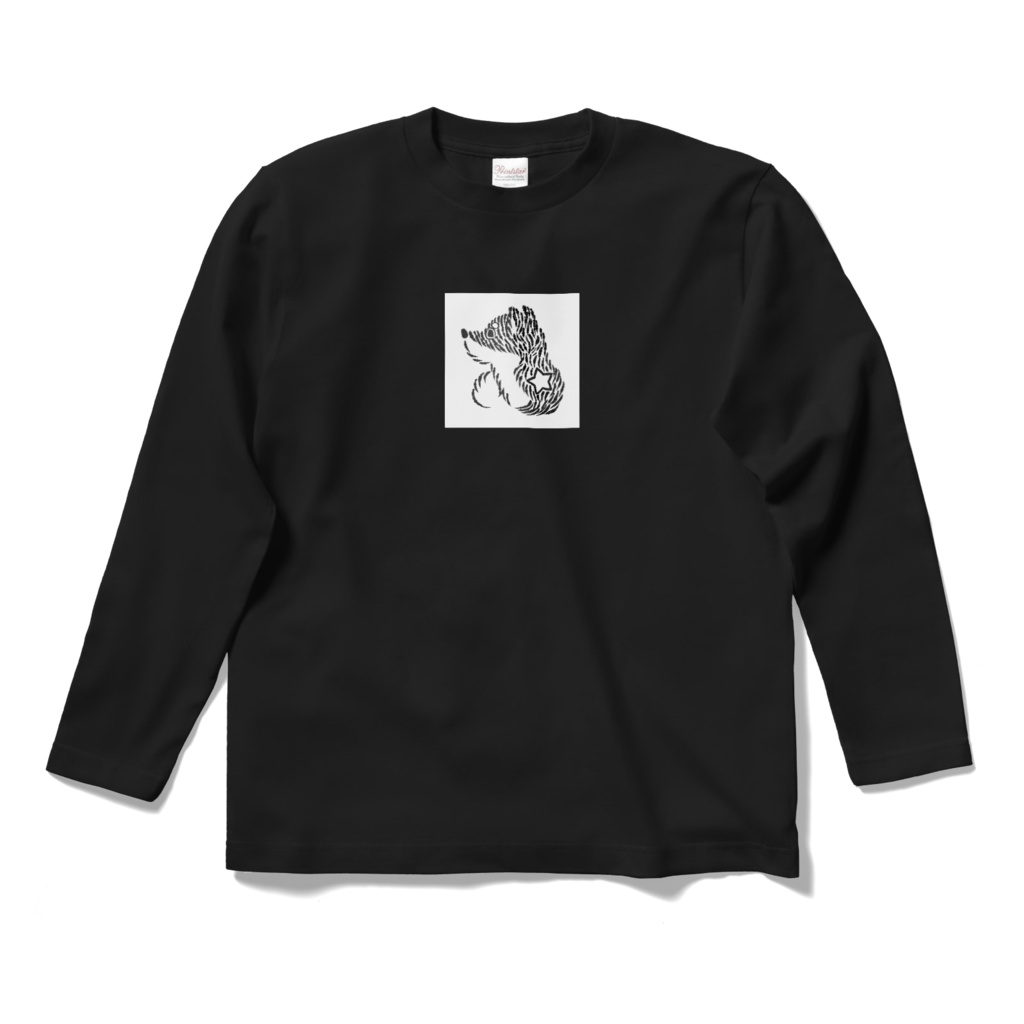 Wantomo HK ロングスリーブTシャツ No.2 ・ ブラック S・M・L・XL