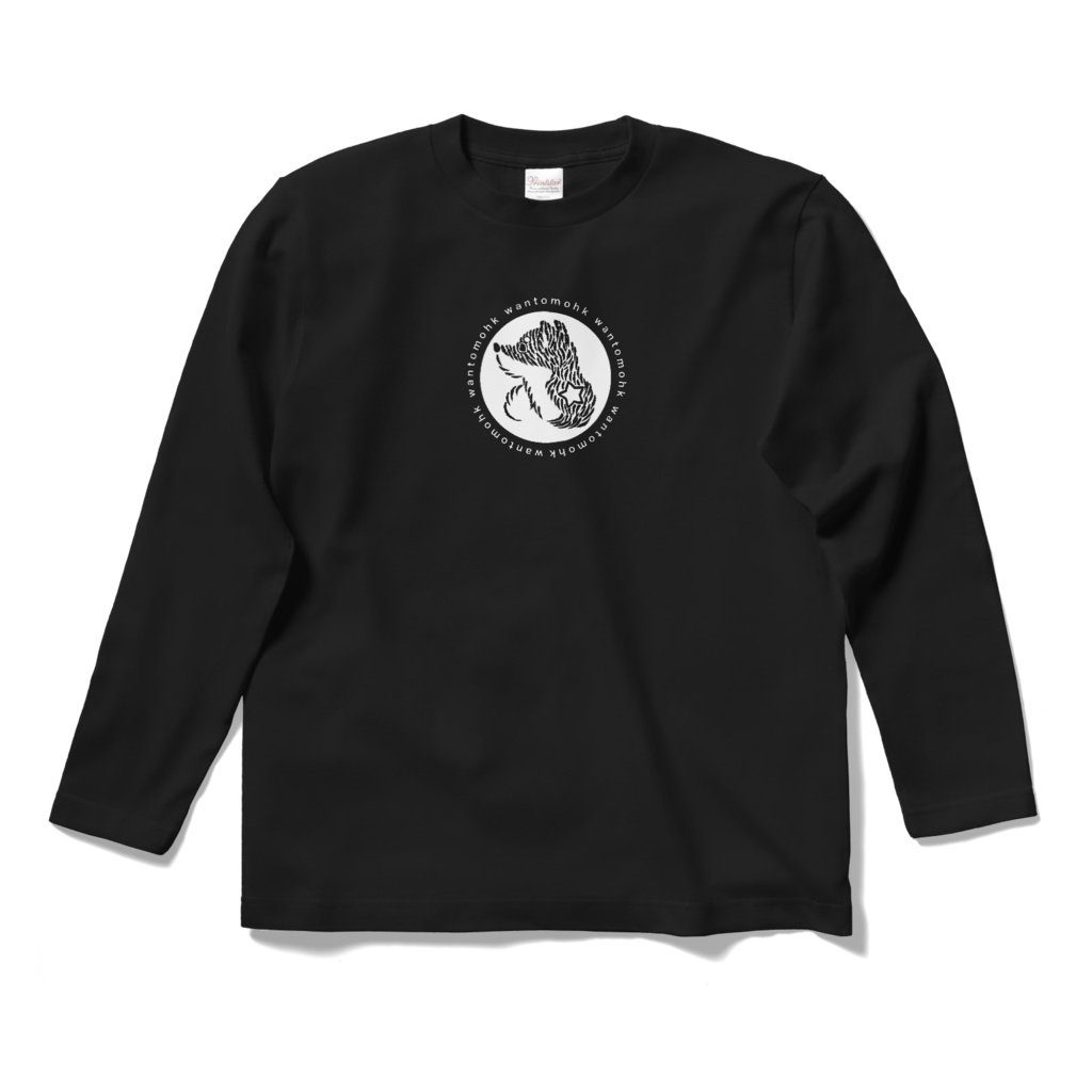 Wantomo HK ロングスリーブTシャツ No.1 ・ ブラック S・M・L・XL