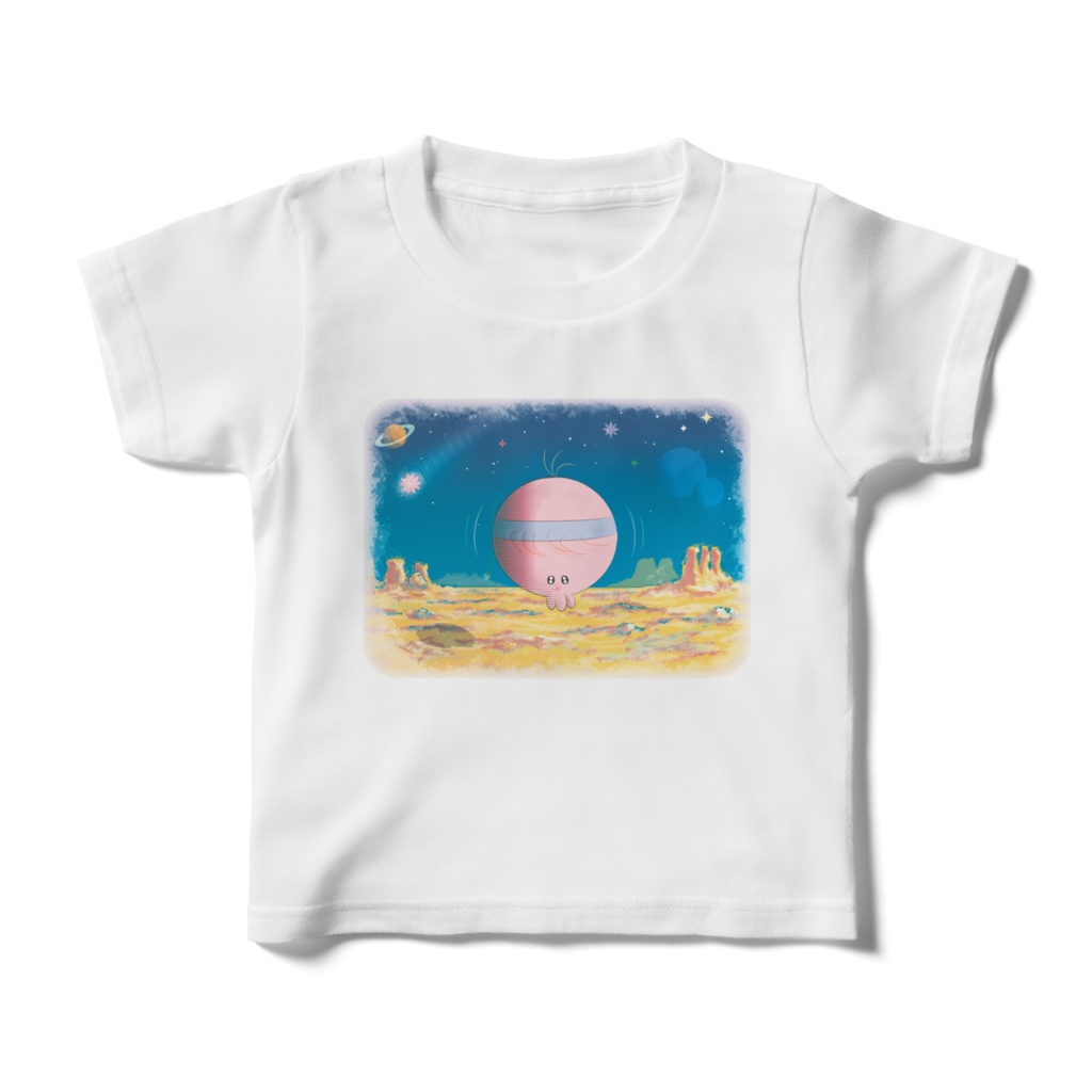 たこフ～セン－星の上・キッズＴシャツ