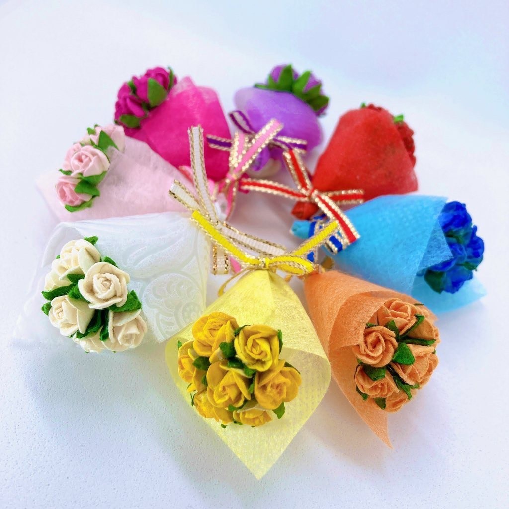 バラの花束 推しカラー [10cm～17cm ぬい用]
