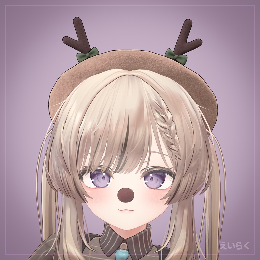 【無料・free・VRChat想定】トナカイさんの鼻 Reindeer's Nose