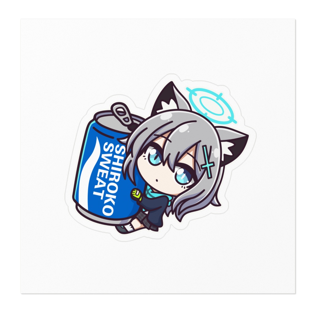 "Shiroko Sweat" ブルーアーカイブ 砂狼シロコ ステッカー