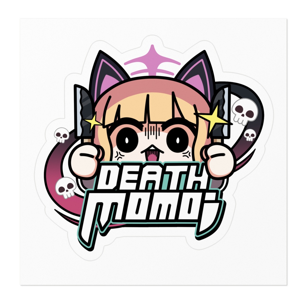DEATH MOMOI SUGAR RUSH PARODY ブルーアーカイブ 才羽モモイ デスモモイ ステッカー