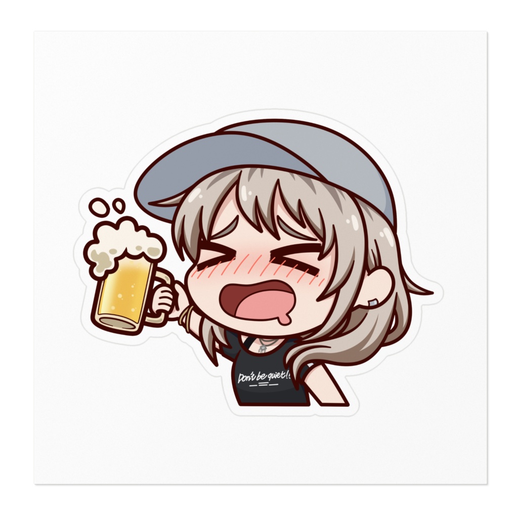 酔って 河原木 桃香 ステッカー Girls Band Cry ガールズバンドクライ Momoka Kawaragi Drunk Sticker