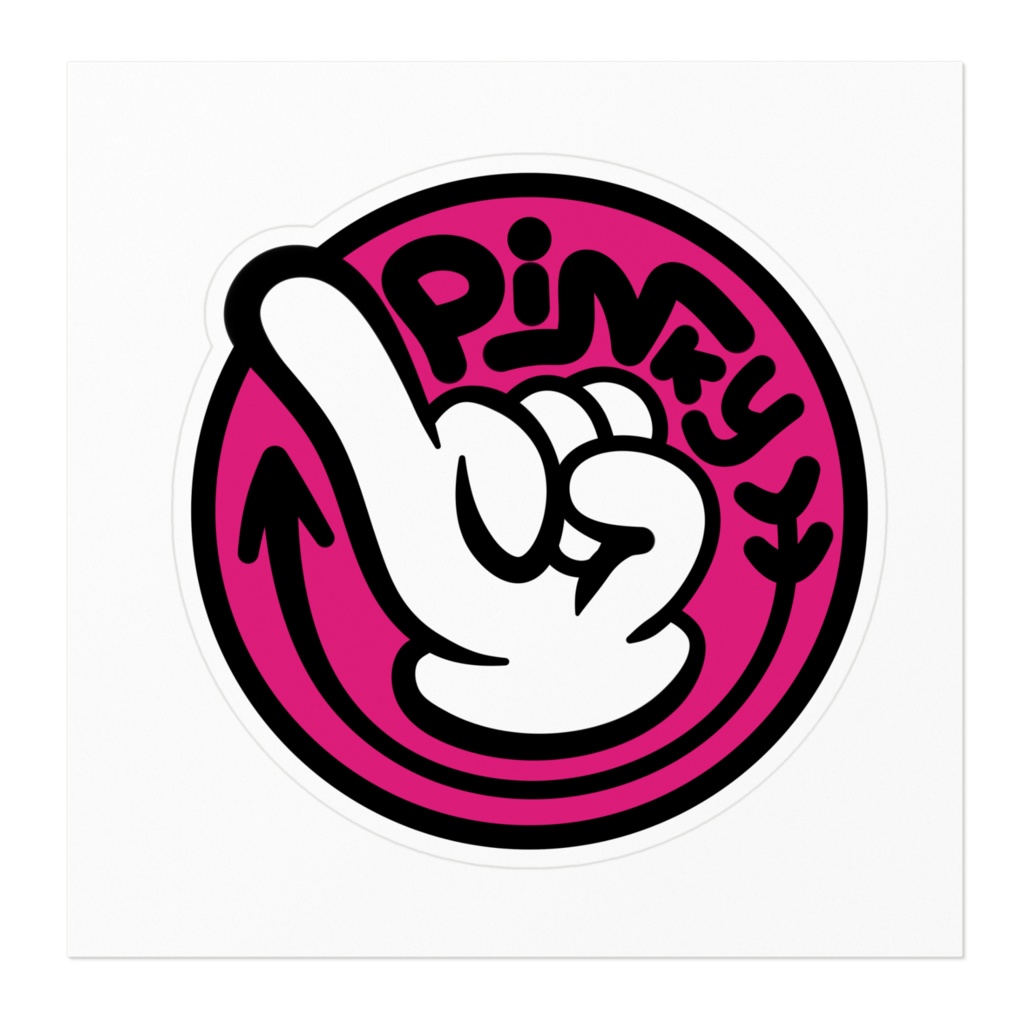 "Pinky Finger Up!" Togenashi Togeari / Girls Band Cry Fanmade Icon Logo Sticker ガールズバンドクライ / ガルクラ