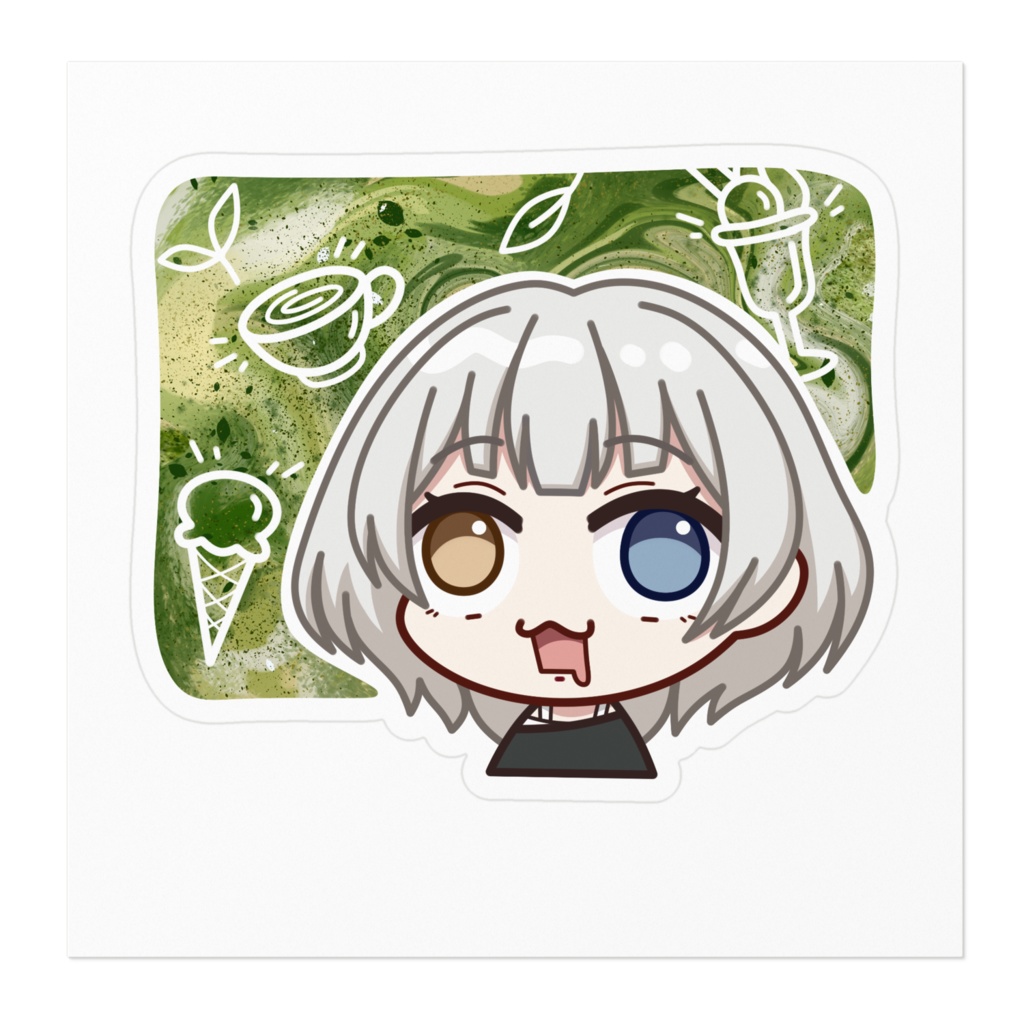 要楽奈 "Matcha Galaxy"  BanG Dream! It's MyGO!!!!! ちび ステッカー