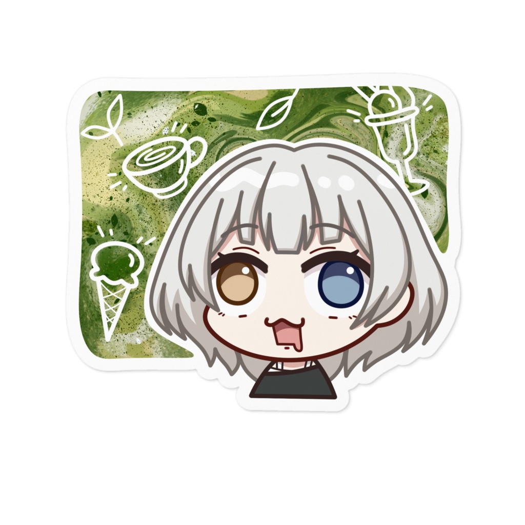 要楽奈 "Matcha Galaxy"  BanG Dream! It's MyGO!!!!! ちび ステッカー