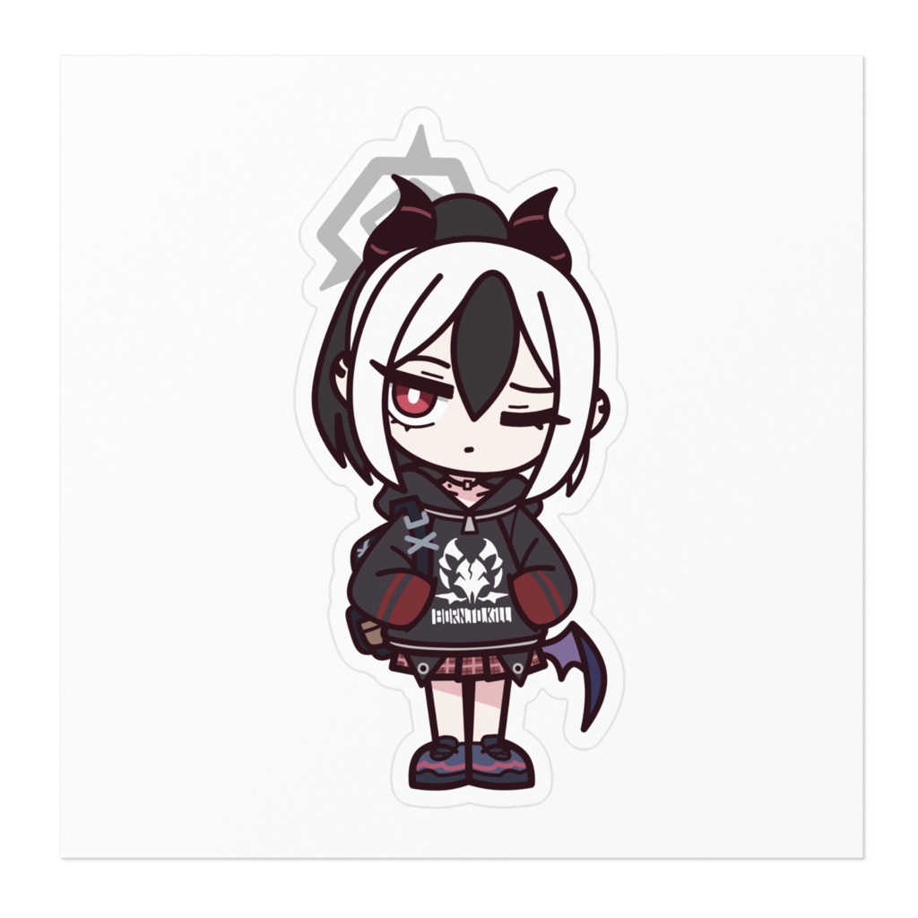 鬼方カヨコ ステッカー ブルアカ Kayoko Onikata Blue Archive fanmade Sticker