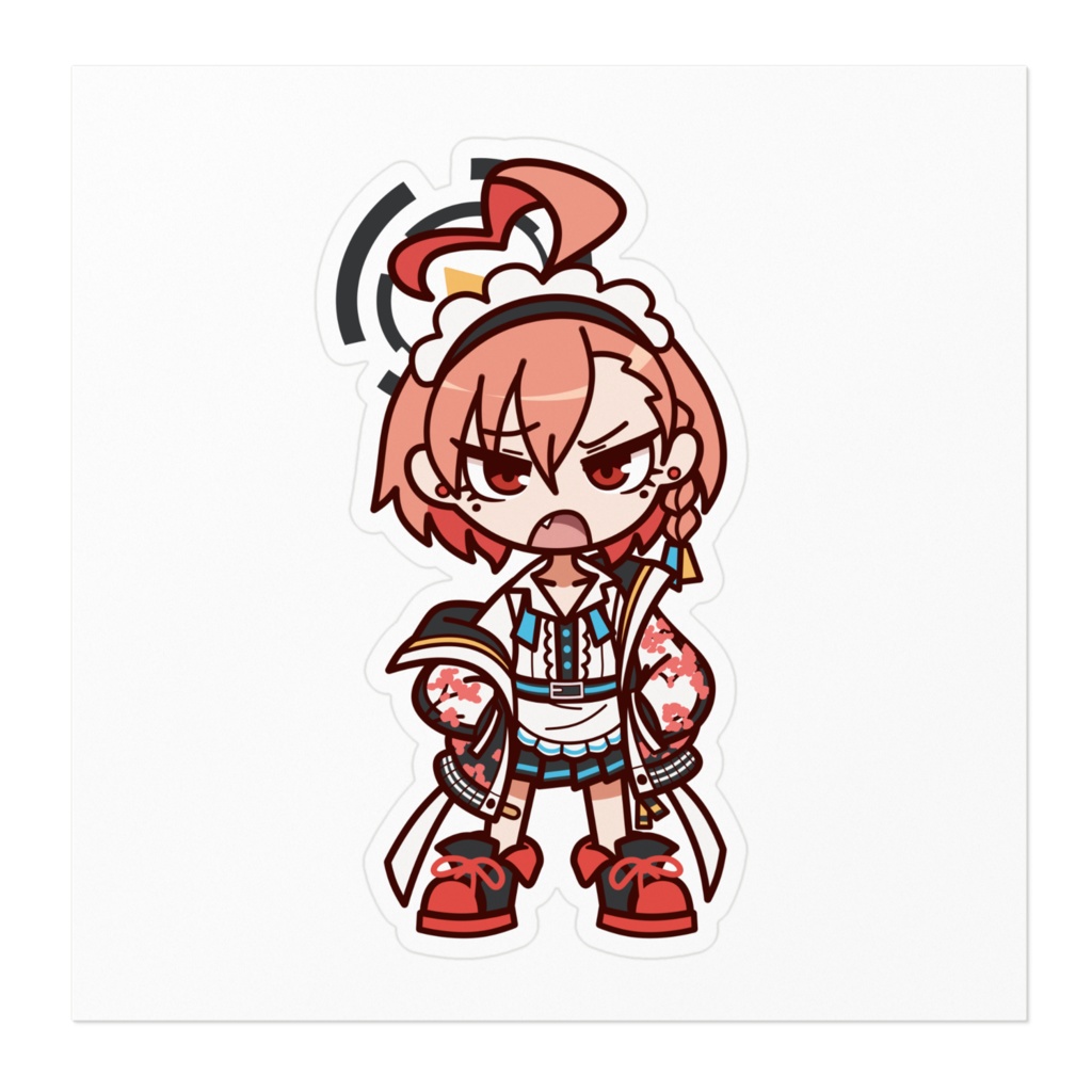 美甘ネル ステッカー ブルーアーカイブ Mikamo Neru Sticker Fanmade Blue Archive