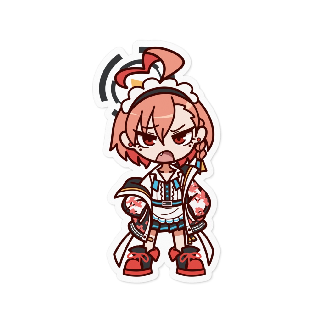 美甘ネル ステッカー ブルーアーカイブ Mikamo Neru Sticker Fanmade Blue Archive