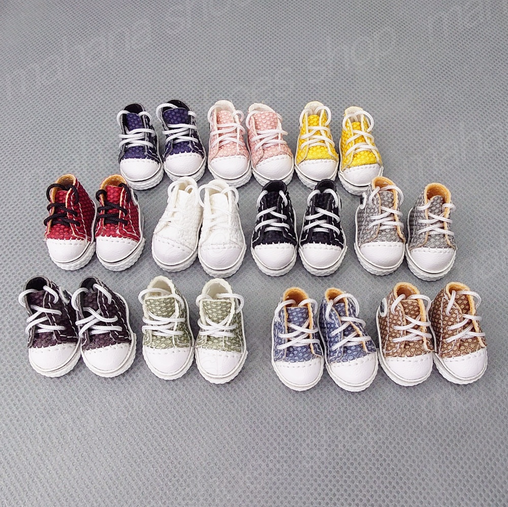 1/12 オビツ11 靴 スニーカー ブラック ねんどろいど ピコニーモ ねんどろいどどーる アンティーユ アドゥー ピコドー