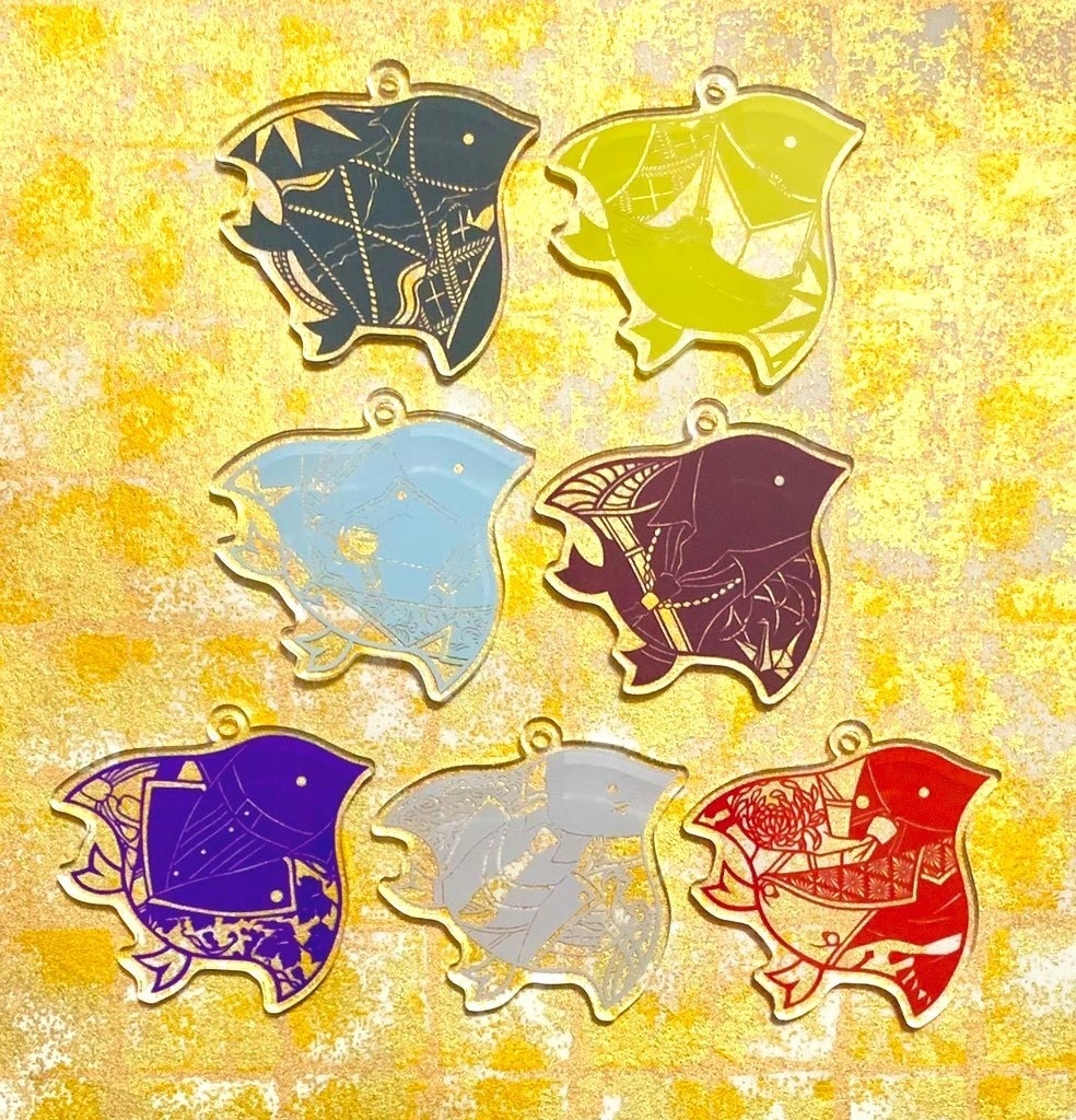 刀剣千鳥 アクリルキーホルダー(両面カラー)