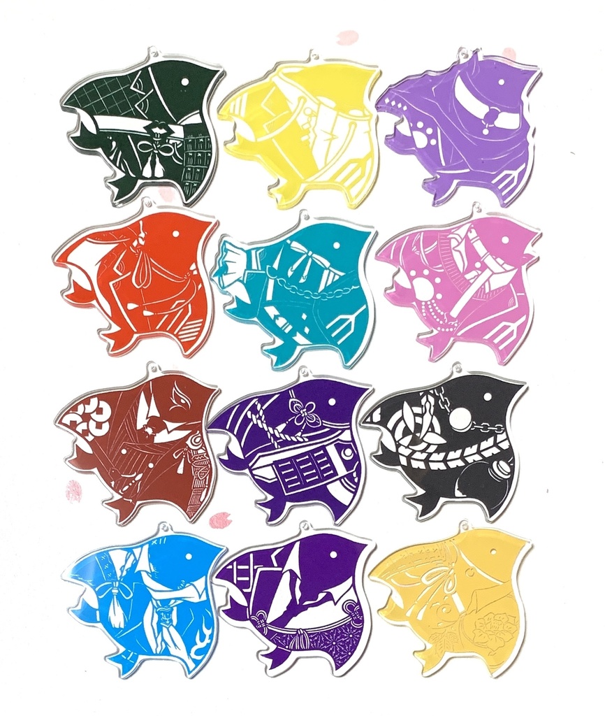 刀剣千鳥 アクリルキーホルダー(両面カラー)