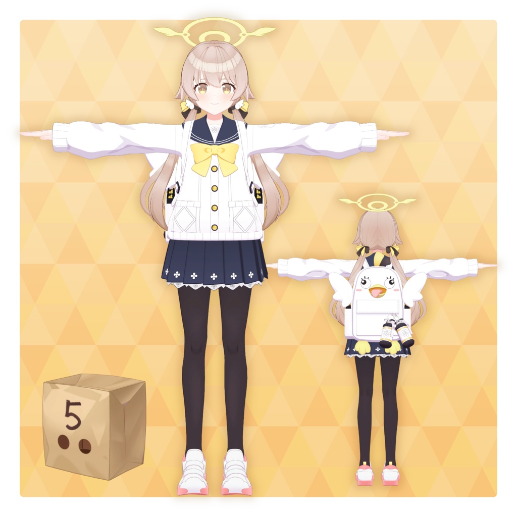 阿慈谷ヒフミ 【二次創作VRC想定モデル】