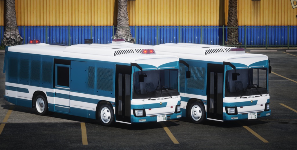 【GTA5専用】いすゞエルガミオ  大型人員輸送車(警察用) MOD