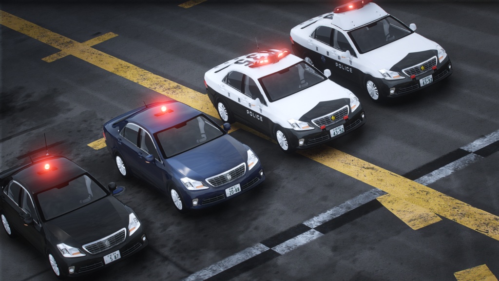 【GTA5専用】200系トヨタクラウンロイヤル パトカー MOD (昇降機/パトサイン動作)