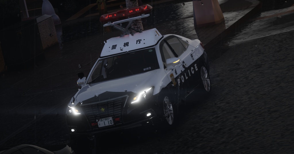 【GTA5専用】210系トヨタクラウンロイヤル パトカー MOD (昇降機動作版)
