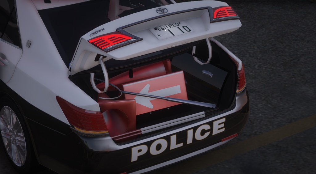 【GTA5専用】210系トヨタクラウンロイヤル パトカー MOD (昇降機動作版)