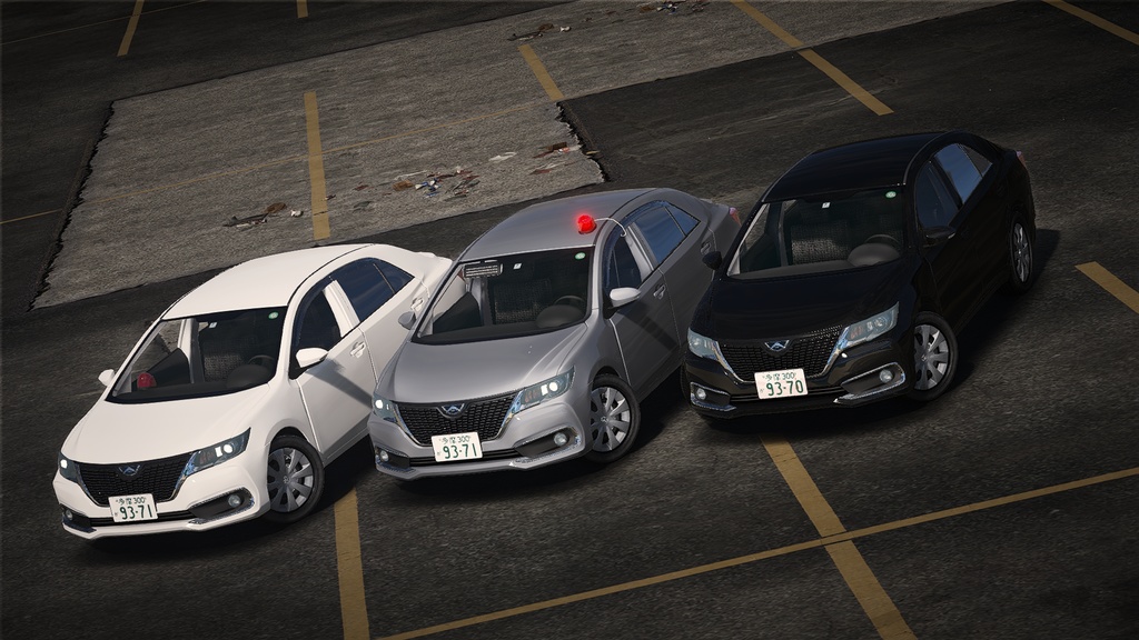 【GTA5専用】260系後期型トヨタアリオン 一般車・覆面車MOD(赤上げアニメーション付)