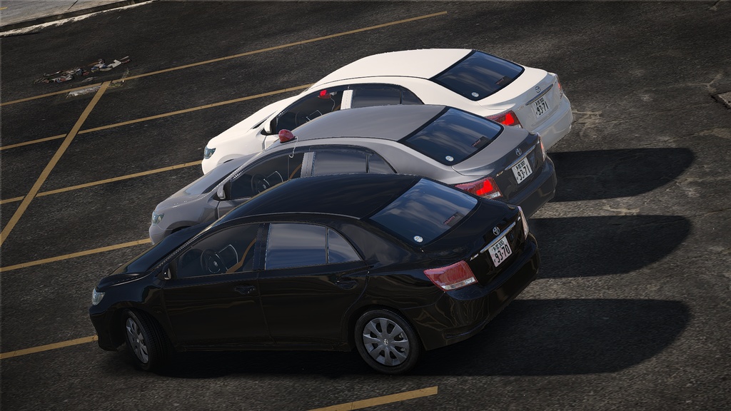 【GTA5専用】260系後期型トヨタアリオン 一般車・覆面車MOD(赤上げアニメーション付)