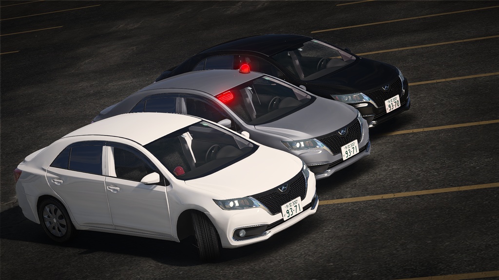 【GTA5専用】260系後期型トヨタアリオン 一般車・覆面車MOD(赤上げアニメーション付)