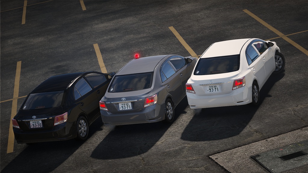 【GTA5専用】260系後期型トヨタアリオン 一般車・覆面車MOD(赤上げアニメーション付)