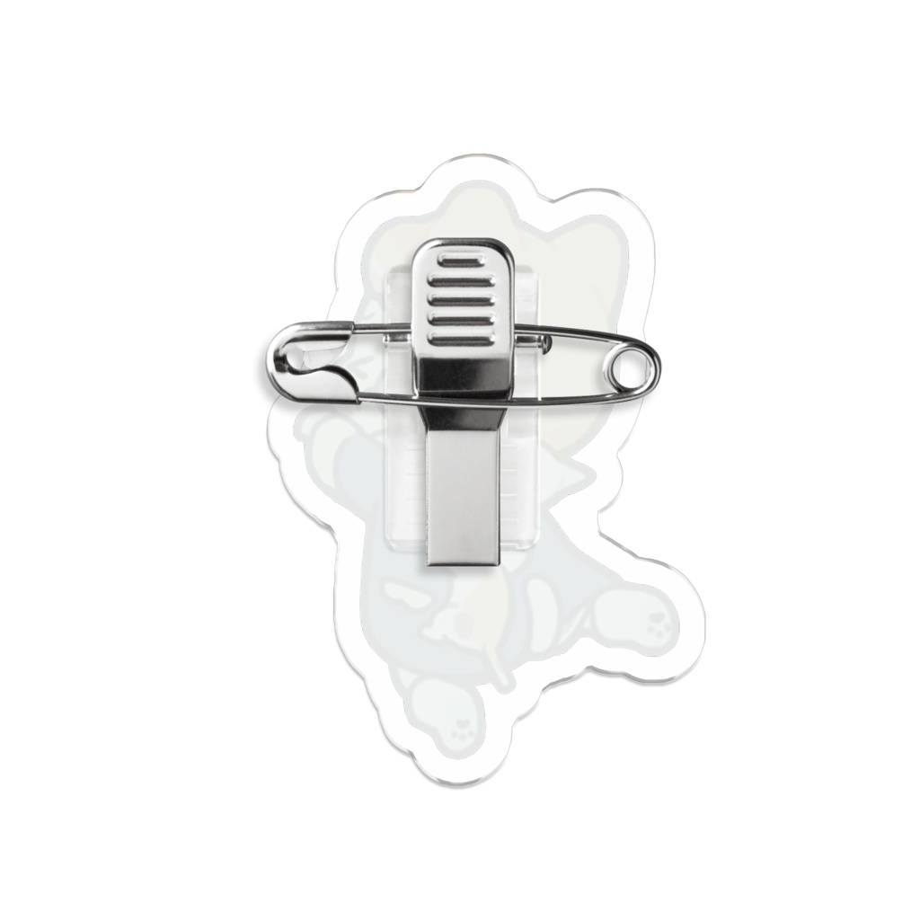 ニャンぽわぶらさがりバッチ