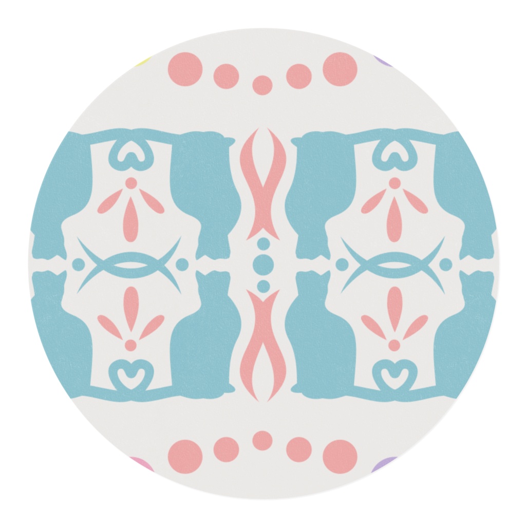 レトロ猫模様ゆめかわ