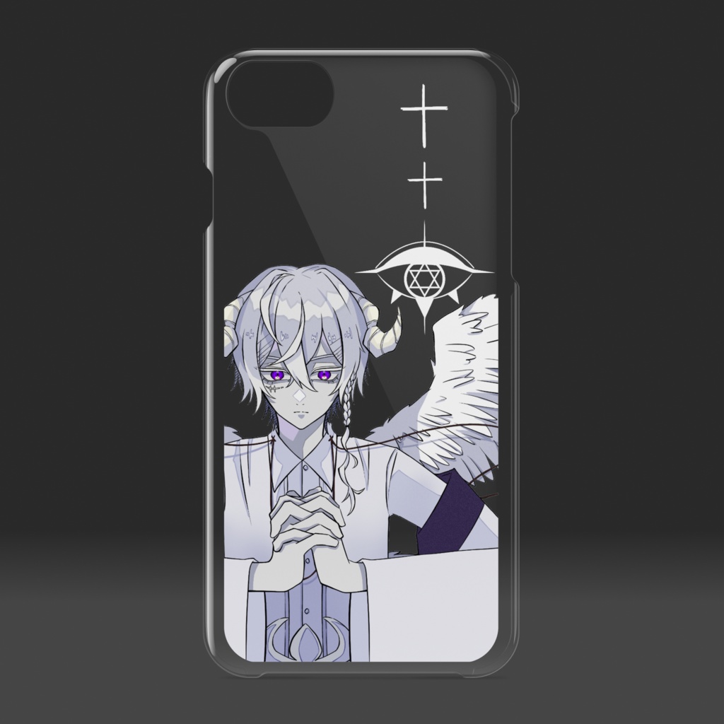 【 堕天使 II 】クリアiPhoneケース