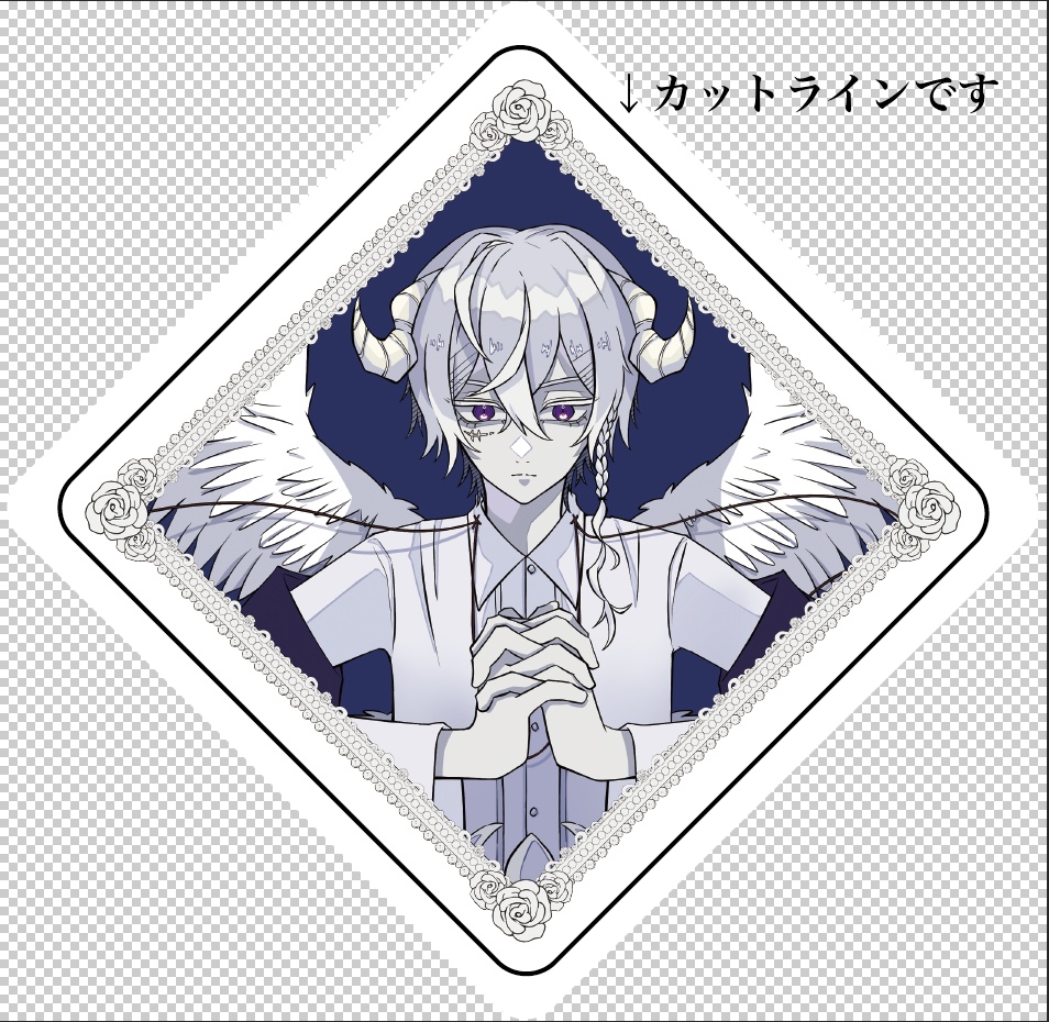 【 堕天使 II 】ステッカー