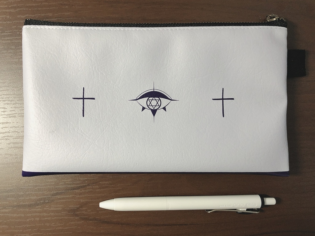 【 堕天使 】平型ポーチ/合皮