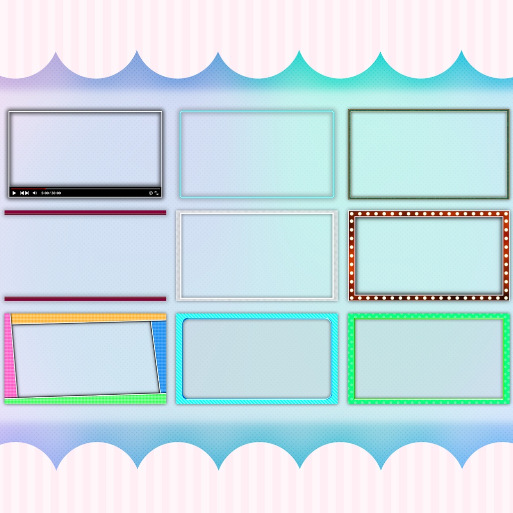 【Photoshop対応】汎用フレーム22種セット