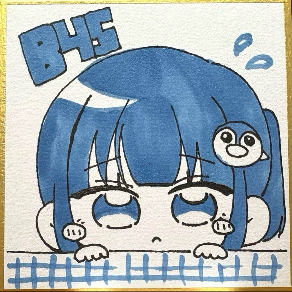 【アナログ原画色紙】#002