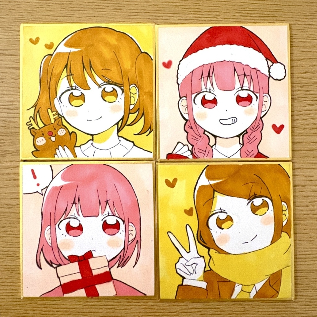 【クリスマス🎄】ミニミニ原画ガチャ（色紙）