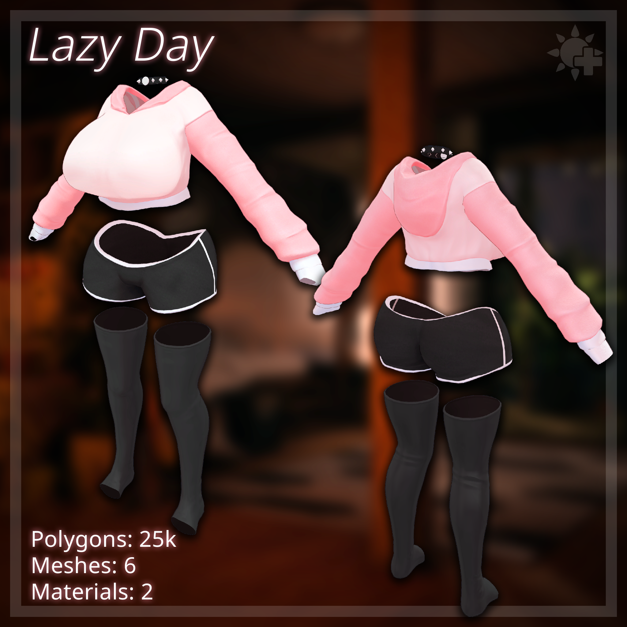 [VRChat] LAZY DAY (For Ichigo) - AEROPLUS // エアロ+ - BOOTH