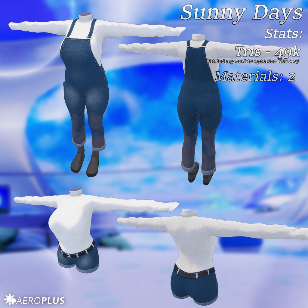 SUNNY DAYS - A VRChat Outfit for ICHIGO, KUMALY, MILLTINA