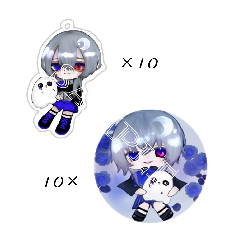 スバルアクキー×3 & 缶バッジ