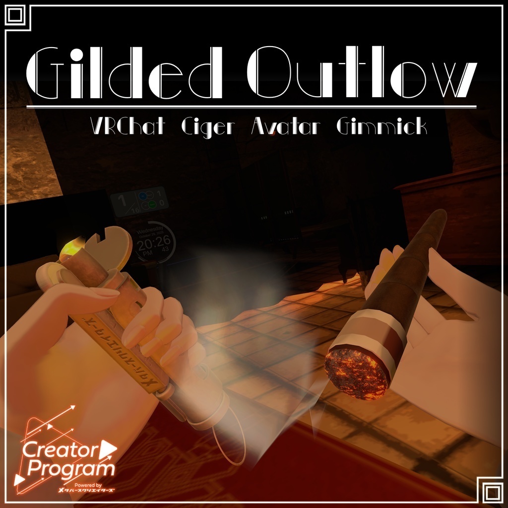 ギミック付きアバターアクセサリー『Gilded Outlow』 - By Lefekus / CP14