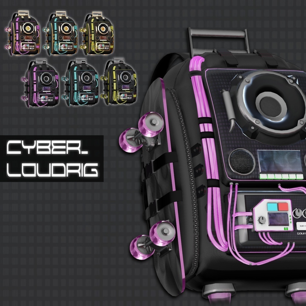 ギミック付きアバターアクセサリー『CYBER_LOUDRIG』 - By relybird / CP43