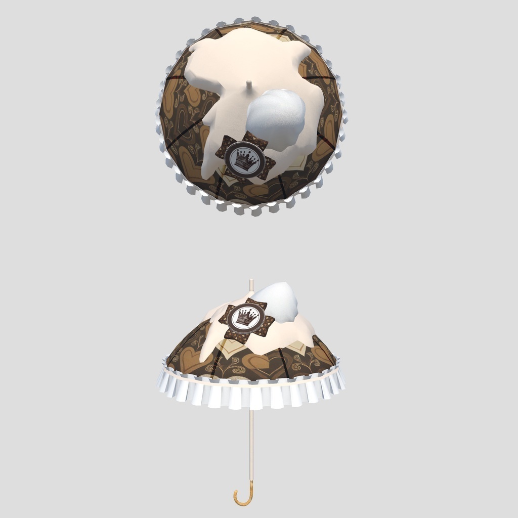 バレンタイン用チョコレートモチーフ傘 Valentine's Day chocolate umbrella by イカめし