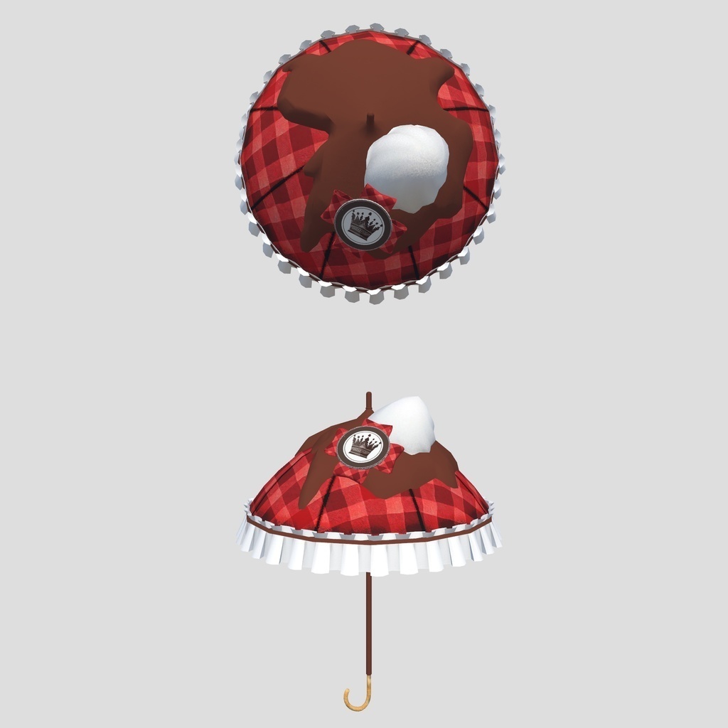 バレンタイン用チョコレートモチーフ傘 Valentine's Day chocolate umbrella by イカめし