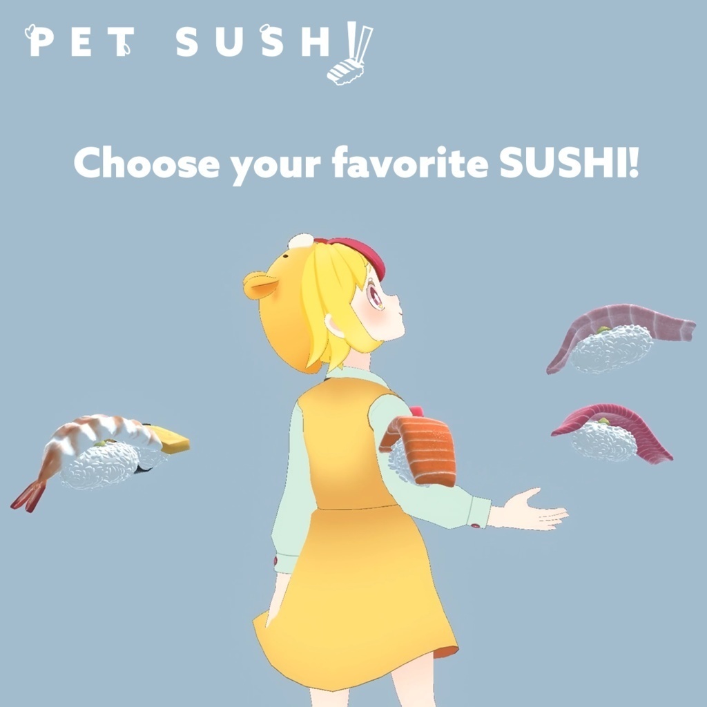 PET SUSHI Salmon (VRCHAT/SDK3)