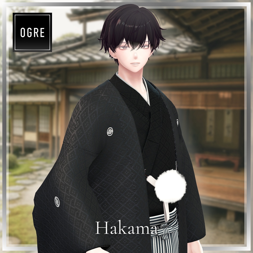 【VRC衣装】OGREメンズ和装 袴セット/Kimono Hakama